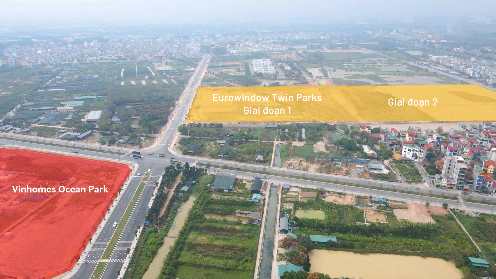 Vị trí thực tế dự án Golden Land Gia lâm